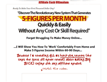 Tablet Screenshot of affiliatecashultimatum.com